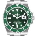 Rolex Submariner Hulk Green Dial Bezel Steel Mens Watch 116610LV Box Card