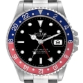 Rolex GMT Master 40mm Blue Red Pepsi Bezel Steel Mens Watch 16700 Box Papers