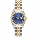 Rolex Datejust 26 Steel Yellow Gold Blue Concentric Dial Watch 179173 Unworn