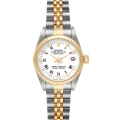 Rolex Datejust Steel Yellow Gold White Dial Ladies Watch 69173