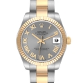 Rolex Datejust Midsize 31 Steel Yellow Gold Slate Dial Ladies Watch 178273