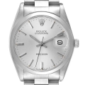 Rolex OysterDate Precision Silver Dial Steel Vintage Mens Watch 6694