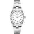 Rolex Oyster Perpetual White Dial Steel Ladies Watch 76030 Papers