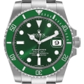 Rolex Submariner Hulk Green Dial Bezel Steel Mens Watch 116610LV Box Card