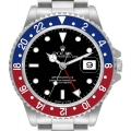 Rolex GMT Master II Blue Red Pepsi Bezel Steel Mens Watch 16710