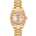 Rolex President Datejust Yellow Gold Ladies Watch 179178