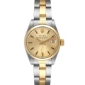 Rolex Date Steel Yellow Gold Smooth Bezel Champagne Dial Ladies Watch 6916 Rolex Date Steel Yellow Gold Smooth Bezel Champagne Dial Ladies Watch 6916