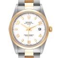 Rolex Date Steel Yellow Gold White Dial Mens Watch 15203 Rolex Date Steel Yellow Gold White Dial Mens Watch 15203