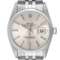 Rolex Datejust Steel White Gold Silver Dial Vintage Mens Watch 16014 Box Papers