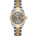 Rolex Datejust Steel Yellow Gold Slate Roman Dial Ladies Watch 69173 Rolex Datejust Steel Yellow Gold Slate Roman Dial Ladies Watch 69173