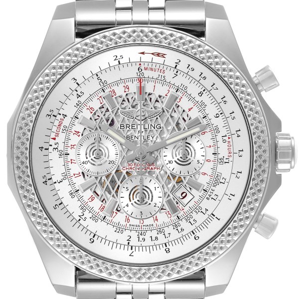 Breitling Bentley B06 Silver Dial Chronograph Watch AB0611 Box Card