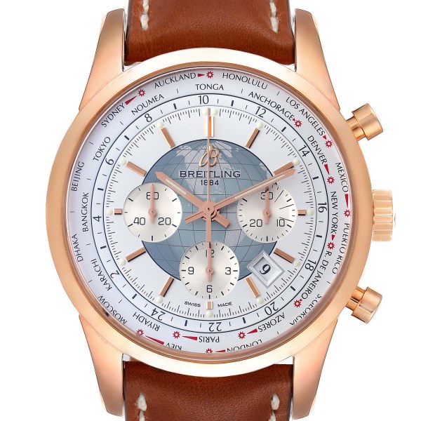 Breitling Transocean Chronograph Unitime Rose Gold Watch RB0510 Unworn Breitling Transocean Chronograph Unitime Rose Gold Watch RB0510 Unworn