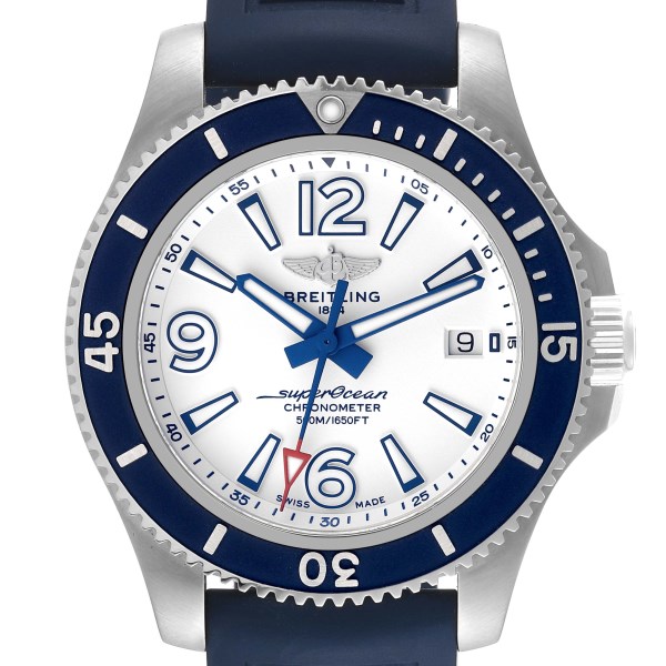 Breitling Superocean 42 White Dial Steel Mens Watch A17366