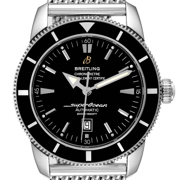 Breitling Superocean Heritage Black Dial Steel Mens Watch A17320