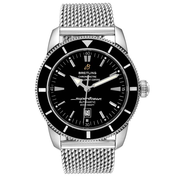 Breitling Superocean Heritage Black Dial Steel Mens Watch A17320