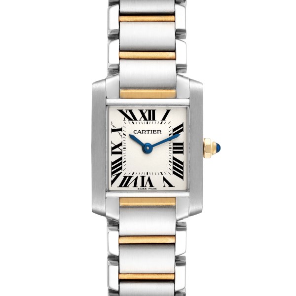 Cartier Tank Francaise Small Steel Yellow Gold Ladies Watch W51007Q4