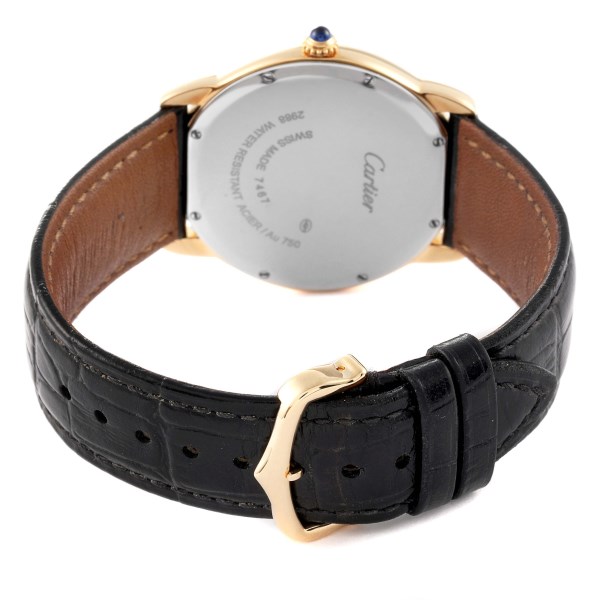 Cartier Ronde Solo 36mm Large Yellow Gold Steel Mens Watch W6700455