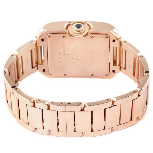 Cartier Tank Anglaise Rose Gold Diamond Ladies Watch WJTA0004