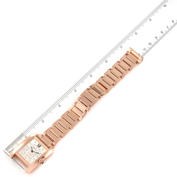 Cartier Tank Anglaise Rose Gold Diamond Ladies Watch WJTA0004