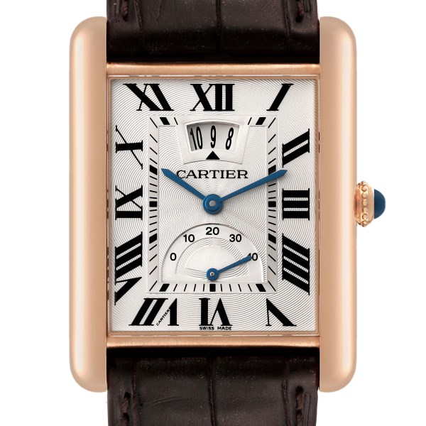 Cartier Tank Louis XL Power Reserve 18k Rose Gold Mens Watch W1560003