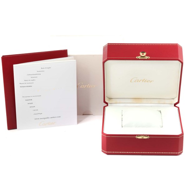 Cartier Roadster Black Dial Large Steel Mens Watch W62041V3