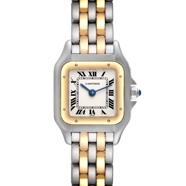 Cartier Panthere Steel Yellow Gold 2 Row Ladies Watch W25029B6