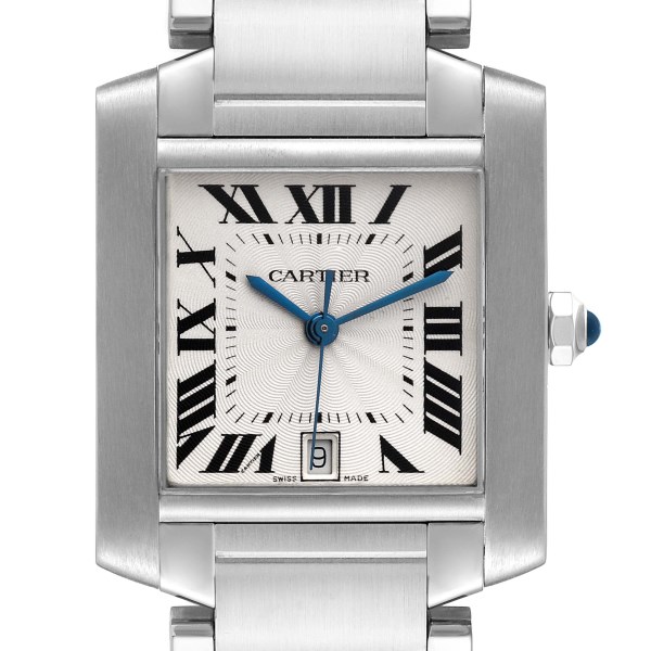 Cartier Tank Francaise Large Steel Automatic Mens Watch W51002Q3