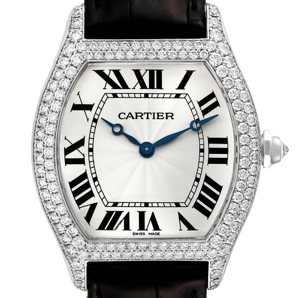 Cartier Tortue Large White Gold Diamond Mens Watch WA503851 Cartier Tortue Large White Gold Diamond Mens Watch WA503851