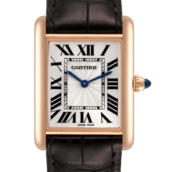 Cartier Tank Louis Rose Gold Mechanical Mens Watch WGTA0011