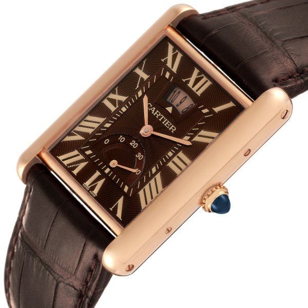 Cartier Tank Louis XL Power Reserve 18k Rose Gold Watch W1560002