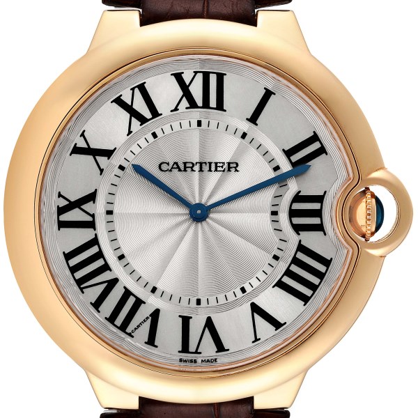 Cartier Ballon Bleu de Cartier Rose Gold Mens Watch W690054 Box Papers