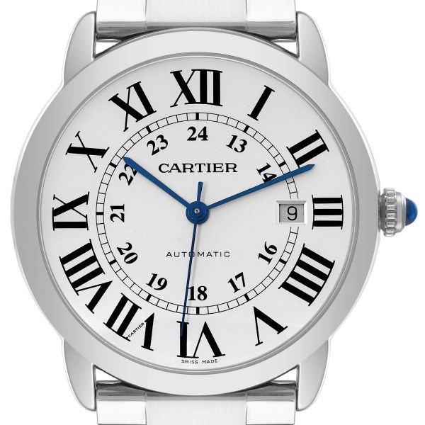 Cartier Ronde Solo XL Silver Dial Automatic Steel Mens Watch W6701011