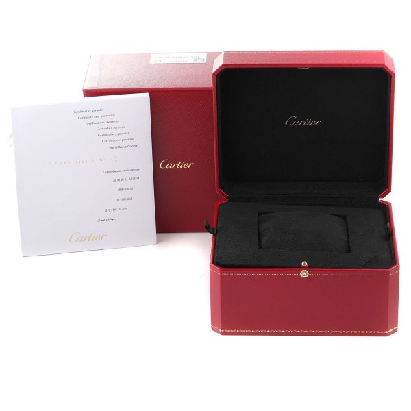 Cartier Ballon Bleu Steel Silver Dial Automatic Mens Watch W69012Z4 Box Papers