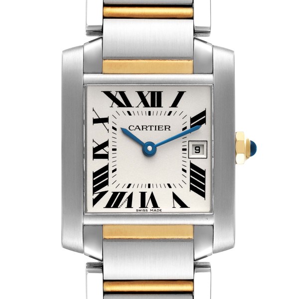 Cartier Tank Francaise Midsize Steel Yellow Gold Watch W51012Q4 Box Papers