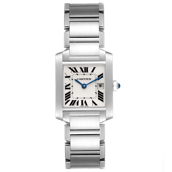 Cartier Tank Francaise Midsize Silver Dial Ladies Watch W51003Q3