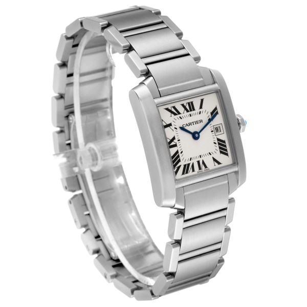 Cartier Tank Francaise Midsize Silver Dial Ladies Watch W51003Q3