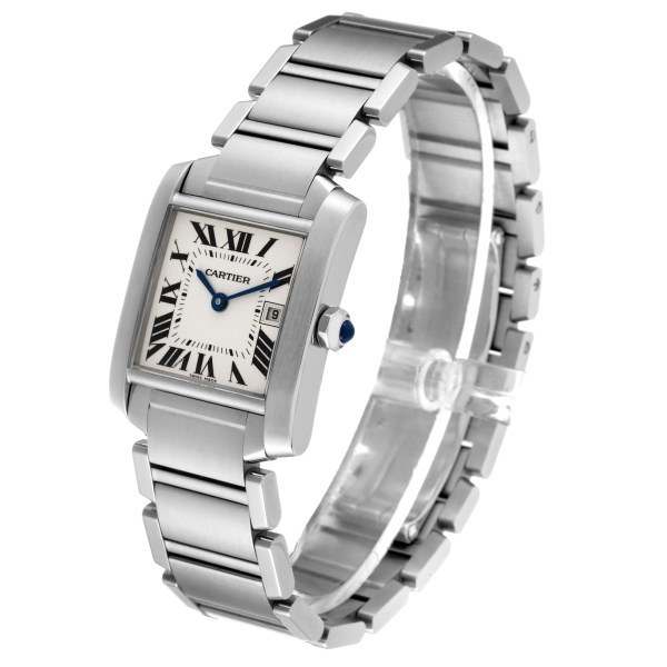 Cartier Tank Francaise Midsize Silver Dial Ladies Watch W51003Q3