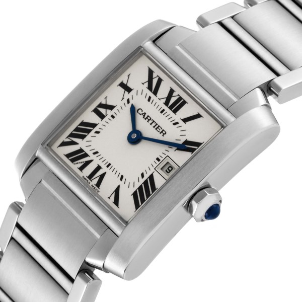 Cartier Tank Francaise Midsize Silver Dial Ladies Watch W51003Q3
