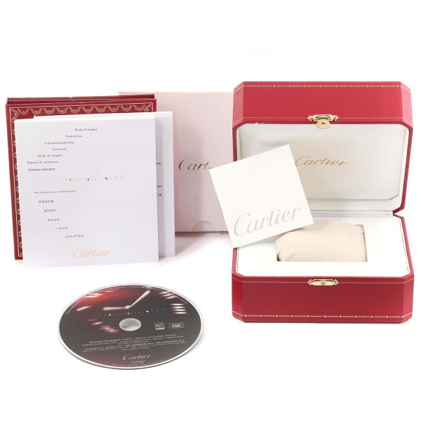 Cartier Pasha Seatimer Black Dial Automatic Mens Watch W31077M7 Box Papers