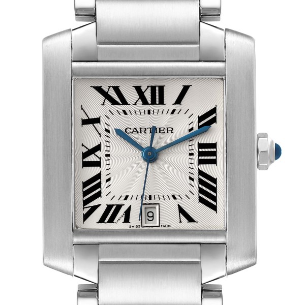 Cartier Tank Francaise Large Automatic Steel Mens Watch W51002Q3
