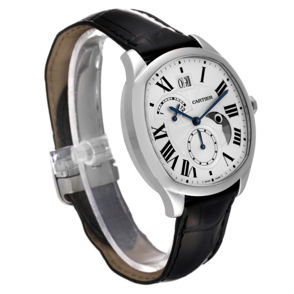 Cartier Drive Retrograde Large Day Night Indicator Mens Watch WSNM0005 Papers