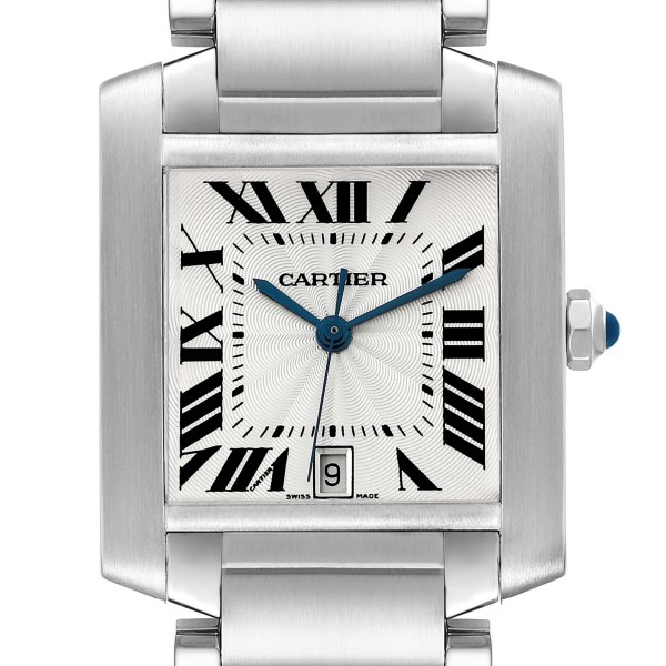 Cartier Tank Francaise Large Steel Automatic Mens Watch W51002Q3