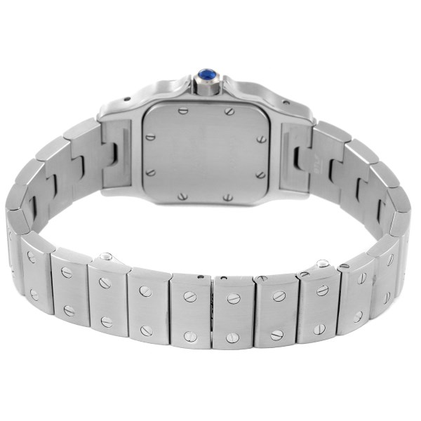 Cartier Santos Galbee Small Silver Dial Steel Ladies Watch W20056D6