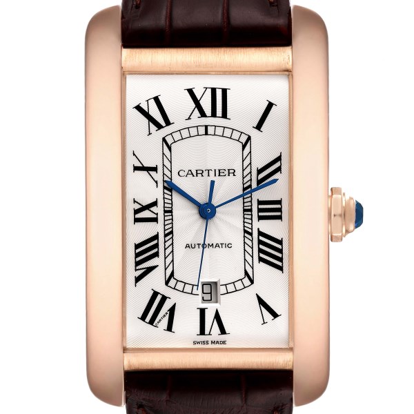 Cartier Tank Americaine XL Rose Gold Automatic Mens Watch W2609856