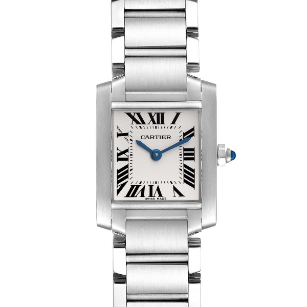 Cartier Tank Francaise Small Silver Dial Steel Ladies Watch W51008Q3 Box Papers Cartier Tank Francaise Small Silver Dial Steel Ladies Watch W51008Q3 Box Papers