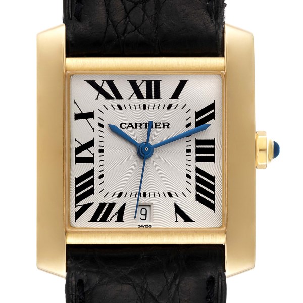 Cartier Tank Francaise Large Automatic Yellow Gold Mens Watch W5000156