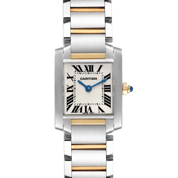 Cartier Tank Francaise Small Steel Yellow Gold Ladies Watch W51007Q4
