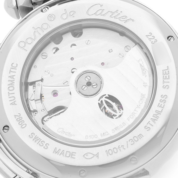 Cartier Pasha 42mm Chronograph Steel Mens Watch W31085M7