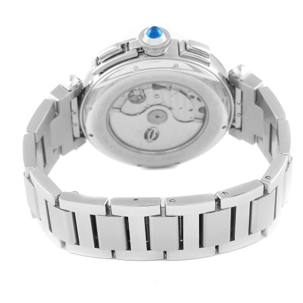 Cartier Pasha 42mm Chronograph Steel Mens Watch W31085M7