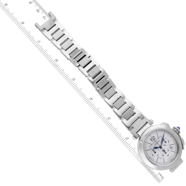 Cartier Pasha 42mm Chronograph Steel Mens Watch W31085M7